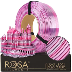 Rosa3D Silk Rainbow Refill PLA 1.75 mm – Multicolor Silk Filament 1 kg – Labo3D Belgium
