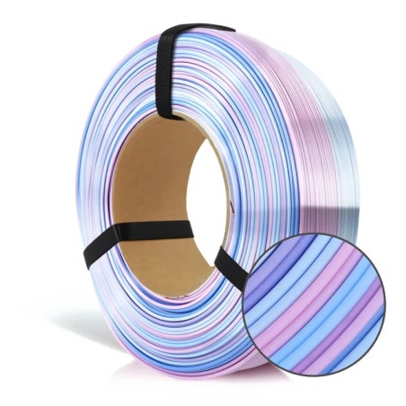 Rosa3D - PLA Silk Rainbow - Multicolour Silk Candy - 1,75 mm - 1 kg - Refill