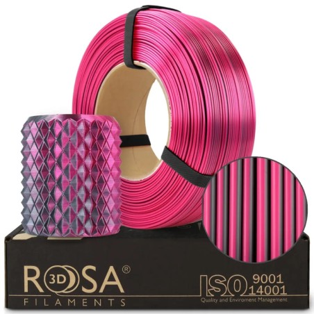 Rosa3D PLA Magic Silk Refill 1.75 mm 1 kg – Filament 3D Effet Soie