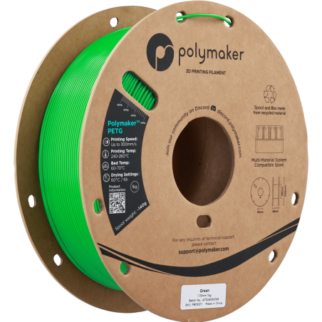 PETG Polymaker 1.75mm 1KG | Filament 3D Haute Vitesse | Labo3D