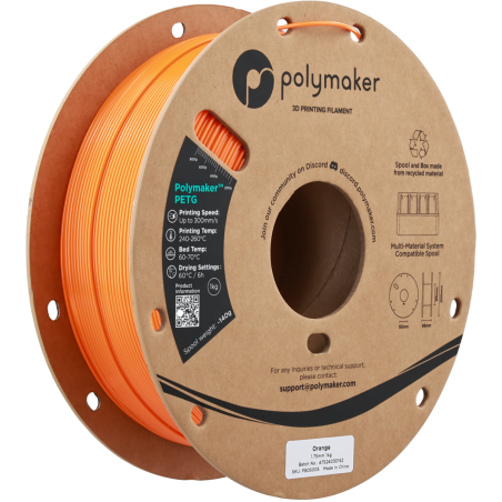 PETG Polymaker 1.75mm 1KG | Filament 3D Haute Vitesse | Labo3D