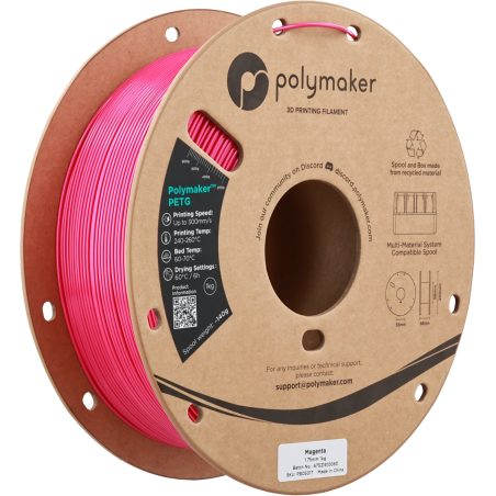 PETG Polymaker 1.75mm 1KG – Filament 3D Haute Performance