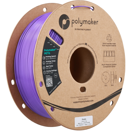 PETG Polymaker 1.75mm 1KG | Filament 3D Haute Vitesse | Labo3D