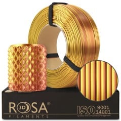 Rosa3D PLA Magic Silk Refill 1.75 mm 1 kg – Filament 3D Effet Soie