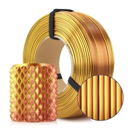 Rosa3D - PLA Magic Silk - Or & Argent (Gold-Silver) - 1,75 mm - 1 kg - Refill