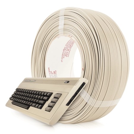 Rosa3D - PLA Starter - Beige Ordinateur 8bit Retro (Computers 8bit Retro Beige) - 1.75mm - 1 Kg - Refill