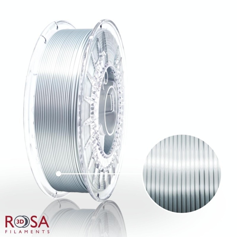 Rosa3D - PLA Silk - Argent (Silver) - 1.75mm - 800 gr