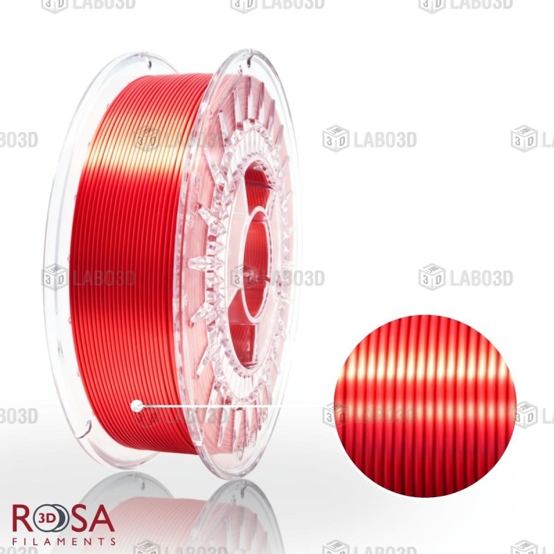 Rosa3D - PLA Silk - Rouge (Red) - 1.75mm - 800 gr