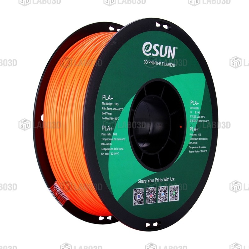 eSun - PLA+ - Orange - 1.75mm - 1 Kg eSun - PLA+ - Orange - 1.75mm - 1 Kg