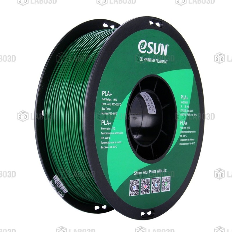 eSun - PLA+ - Vert Sapin (Pine Green) - 1.75mm - 1 Kg eSun - PLA+ - Vert Sapin (Pine Green) - 1.75mm - 1 Kg