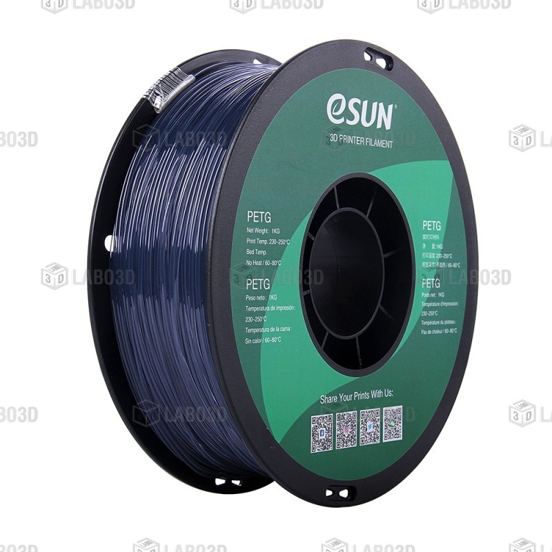 eSun - PETG - Gris Transparent (Translucent Grey) - 1.75mm - 1 Kg eSun - PETG - Gris Transparent (Translucent Grey) - 1.75mm - 1 Kg