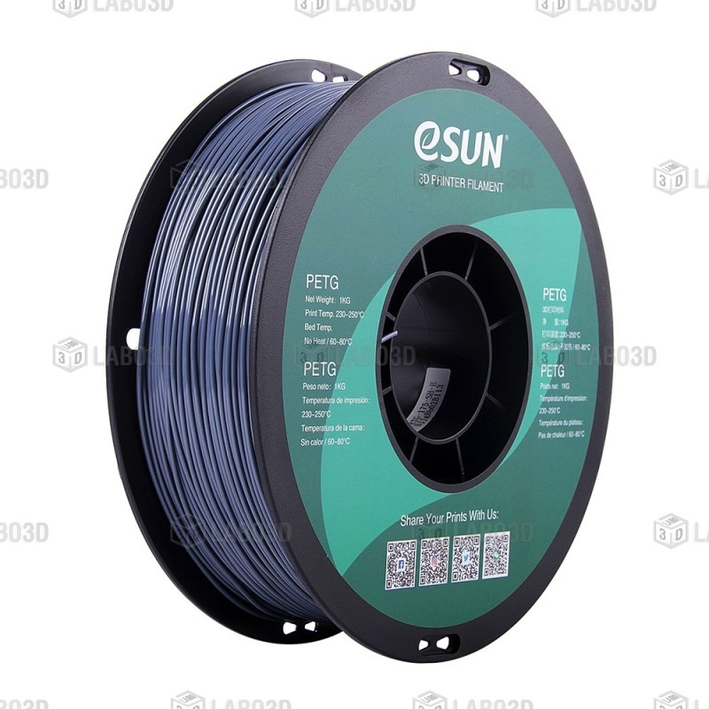 eSun - PETG - Gris (Solid Grey) - 1.75mm - 1 Kg eSun - PETG - Gris (Solid Grey) - 1.75mm - 1 Kg