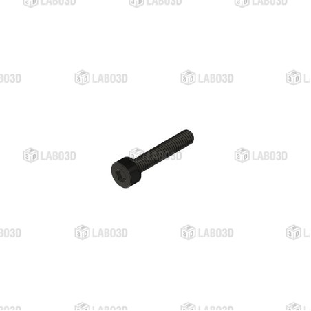 DIN912 M3X16 - Vis à  tête cylindrique hexagonale creuse Acier - Noir
