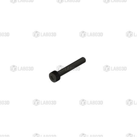 DIN912 M3X20 - Vis à  tête cylindrique hexagonale creuse Acier - Noir