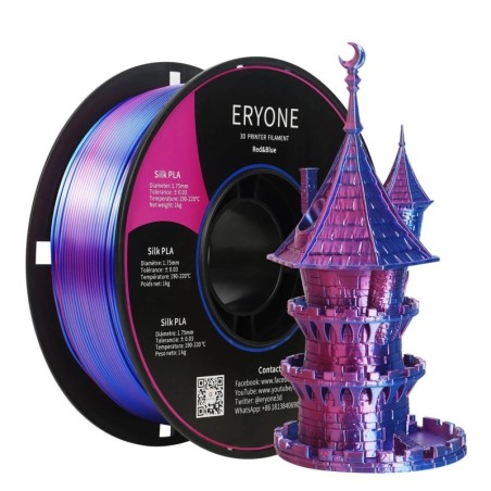Eryone - PLA Silk Dual-Color - Red & Blue - 1.75mm - 1 Kg