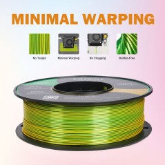 Eryone - PLA Silk Dual-Color - Yellow & Green - 1.75mm - 1 Kg