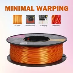 Eryone - PLA Silk Dual-Color - Rouge & Or (Red & Gold) - 1.75mm - 1 Kg