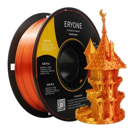 Eryone - PLA Silk Dual-Color - Or & cuivre (Gold & copper) - 1.75mm - 1 Kg