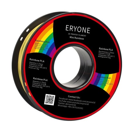 Eryone - PLA - Mini Arc-en-ciel (MiniRainbow) - 1.75mm - 1 Kg
