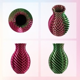 Eryone - PLA Silk Dual-Color - Rouge & Vert (Red & Green) - 1.75mm - 1 Kg
