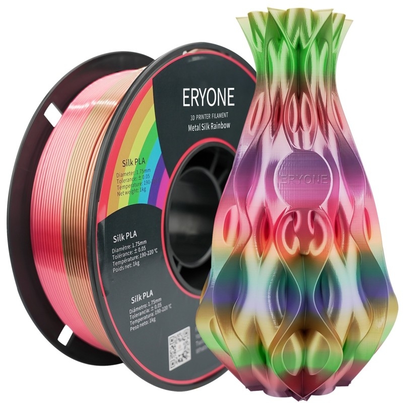 Eryone Pink Silk PLA 1Kg 1,75mm - Filament imprimante 3D rose soie