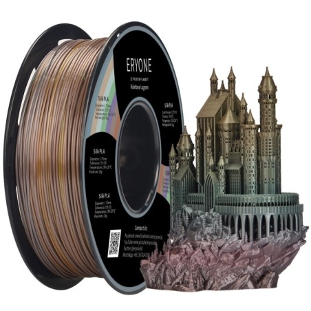 Eryone - PLA - Silk arc-en-ciel lagune (Silk Rainbow Lagoon) - 1.75mm - 1 Kg