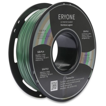 Eryone - PLA - Silk arc-en-ciel lagune (Silk Rainbow Lagoon) - 1.75mm - 1 Kg