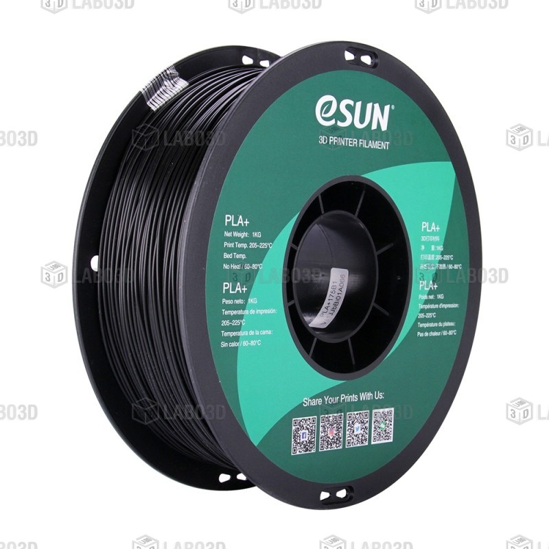 eSun - PETG - Noir (Solid Black) - 1.75mm - 1 Kg eSun - PETG - Noir (Solid Black) - 1.75mm - 1 Kg