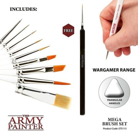The Army Painter - Mega Brush Set - Pinceaux