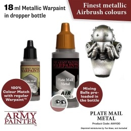 The Army Painter - WarPaints Air Metallics : Plate Mail Metal