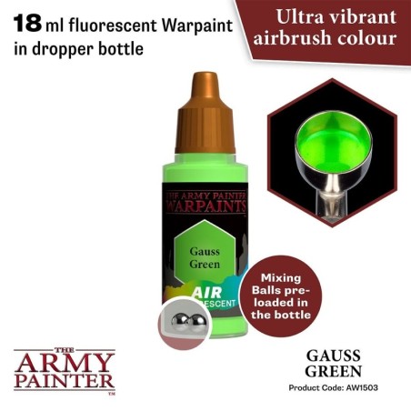 The Army Painter - WarPaints Air Fluorescent : Gauss Green