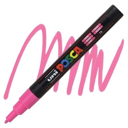 POSCA - PC3M Fine - Rose (Pink) - Marqueur Acrylique