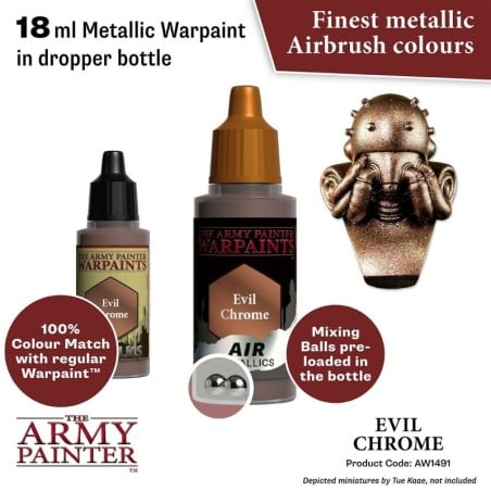 The Army Painter - WarPaints Air Metallics : Evil Chrome