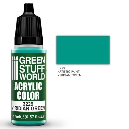 Green Stuff Word - Acrylic Color - Viridian Green - 3229