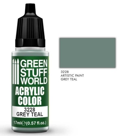 Green Stuff Word - Acrylic Color - Grey Teal - 3228