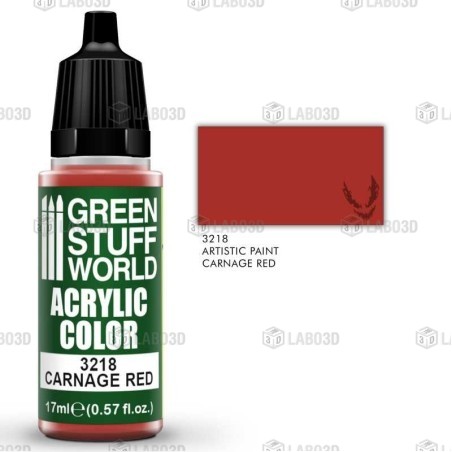 Green Stuff Word - Acrylic Color - Carnage Red - 3218