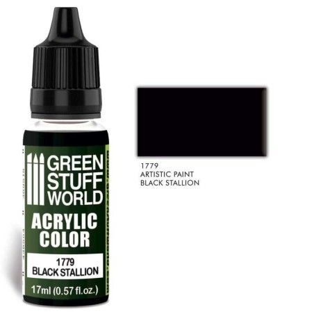 Green Stuff World - Acrylic Color - Black Stallion - 1779