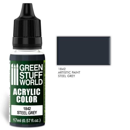 Green Stuff World - Acrylic Color - Steel Grey - 1842