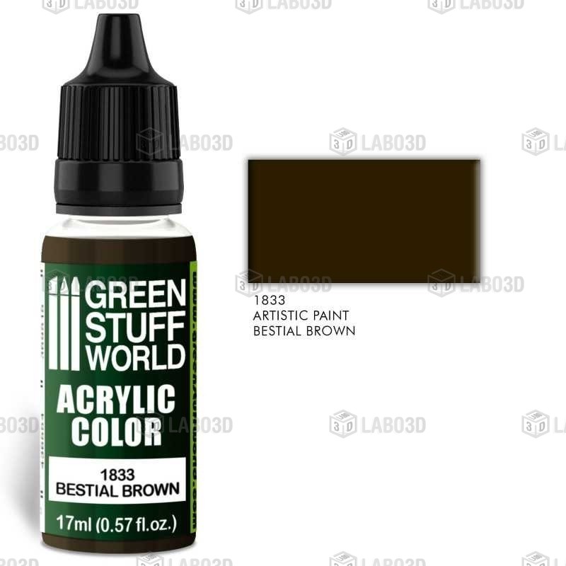 Green Stuff Word - Acrylic Color - Bestial Brown - 1833 Green Stuff Word - Acrylic Color - Bestial Brown - 1833
