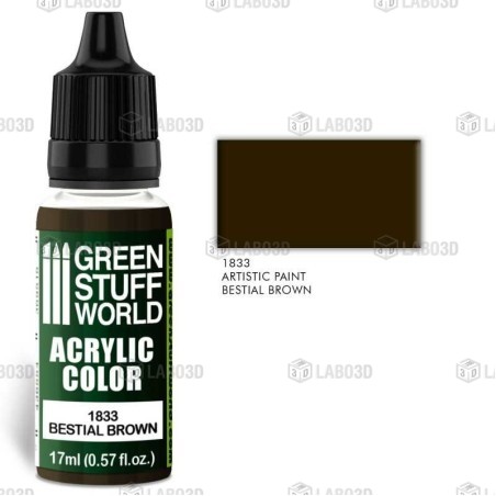 Green Stuff Word - Acrylic Color - Bestial Brown - 1833