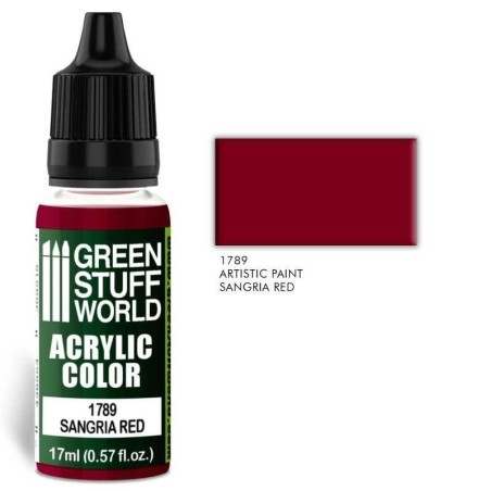 Green Stuff Word - Acrylic Color - Sangria Red - 1789