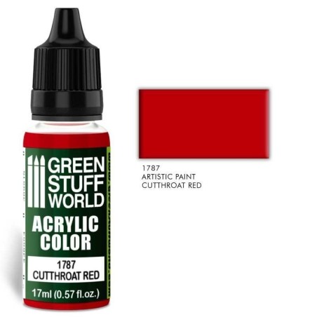 Green Stuff World - Acrylic Color - Cutthroat Red - 1787