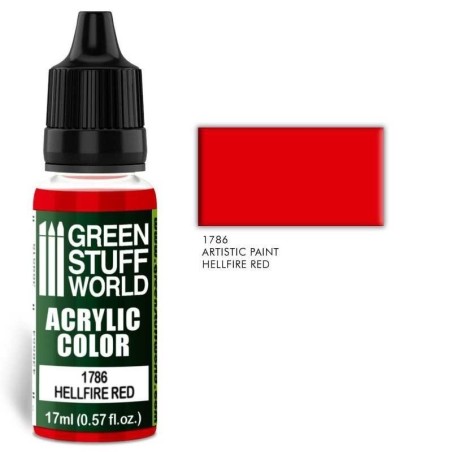 Green Stuff Word - Acrylic Color - Hellfire Red - 1786