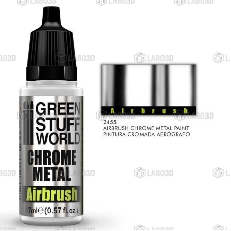 Green Stuff Word - Chrome Paint - Airbrush - 2455