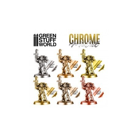 Green Stuff Word - Chrome Paint - Tinplate  - 3693
