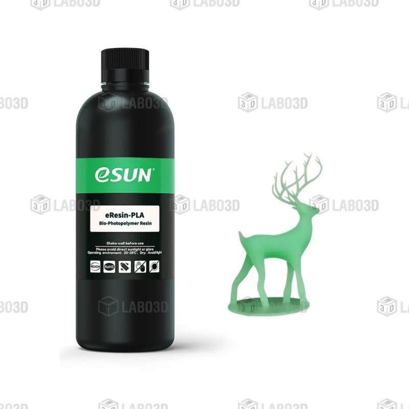 eSUN - eResin PLA-Bio-Photopolymer - Vert herbe (Grass Green) - 1 kg eSUN - eResin PLA-Bio-Photopolymer - Vert herbe (Grass Green) - 1 kg