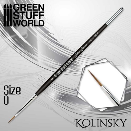 Green Stuff Word - Silver Series Pinceau Kolinsky - Nr 0 - 2353
