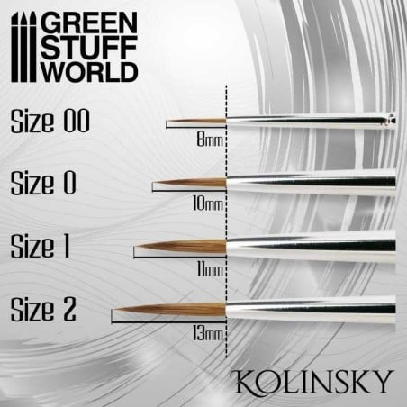 Green Stuff Word - Silver Series Pinceau Kolinsky - Nr 0 - 2353