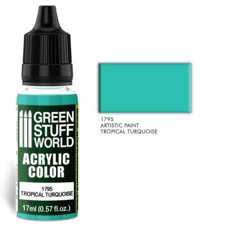 Green Stuff Word - Acrylic Color - Tropical Turquoise - 1795