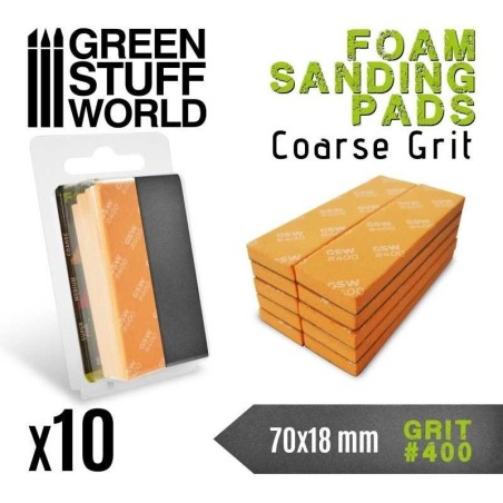 Green Stuff World - Eponge De Ponçage Flexible - Grain 400 - 10770